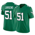 Friene P.Eagles #51 Cam Jurgens Player Green Kelly Alternate Vapor F.U.S.E. Home Game Stitched Jerseys