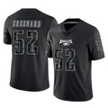 Friene P.Eagles #52 Jonathan Greenard Player Black Reflective Limited Home Game Stitched Jerseys