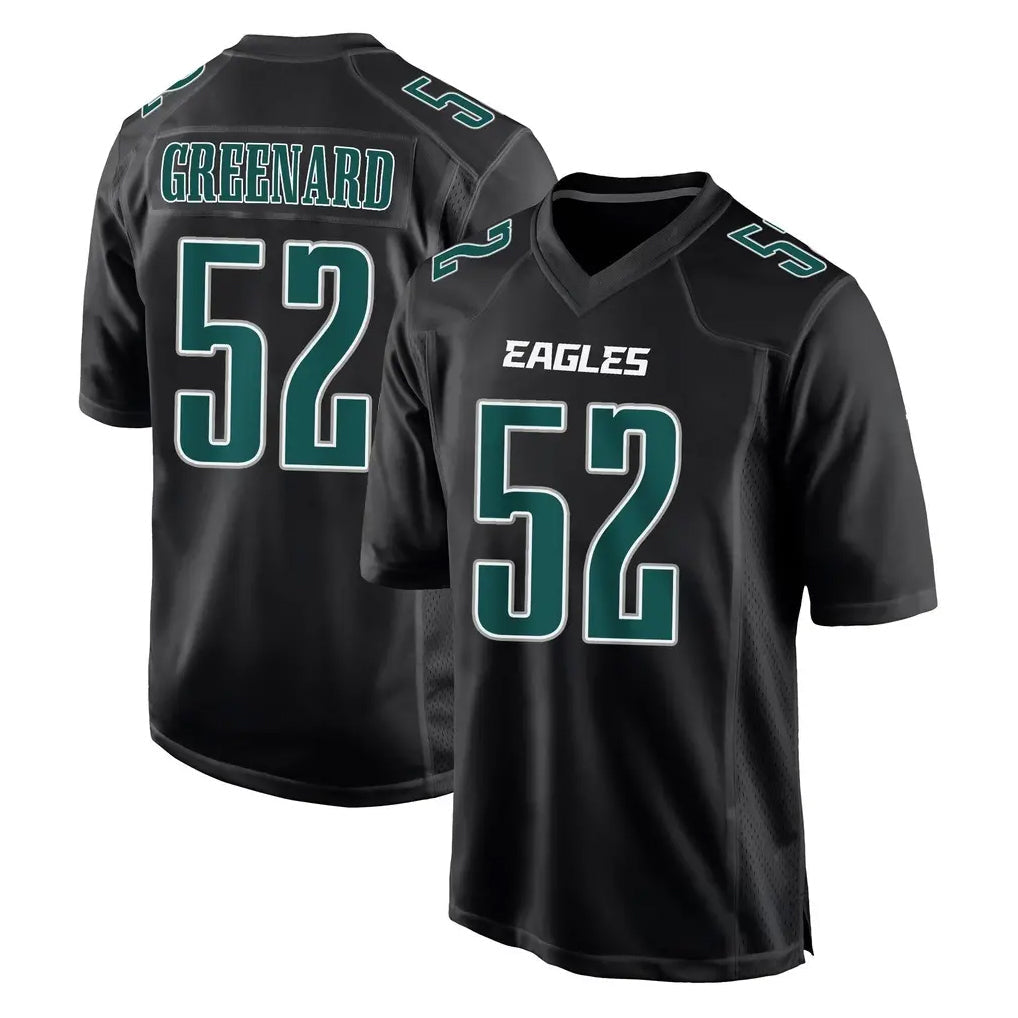 Friene P.Eagles #52 Jonathan Greenard Player Carbon Black Fashion Home Game Stitched Jerseys