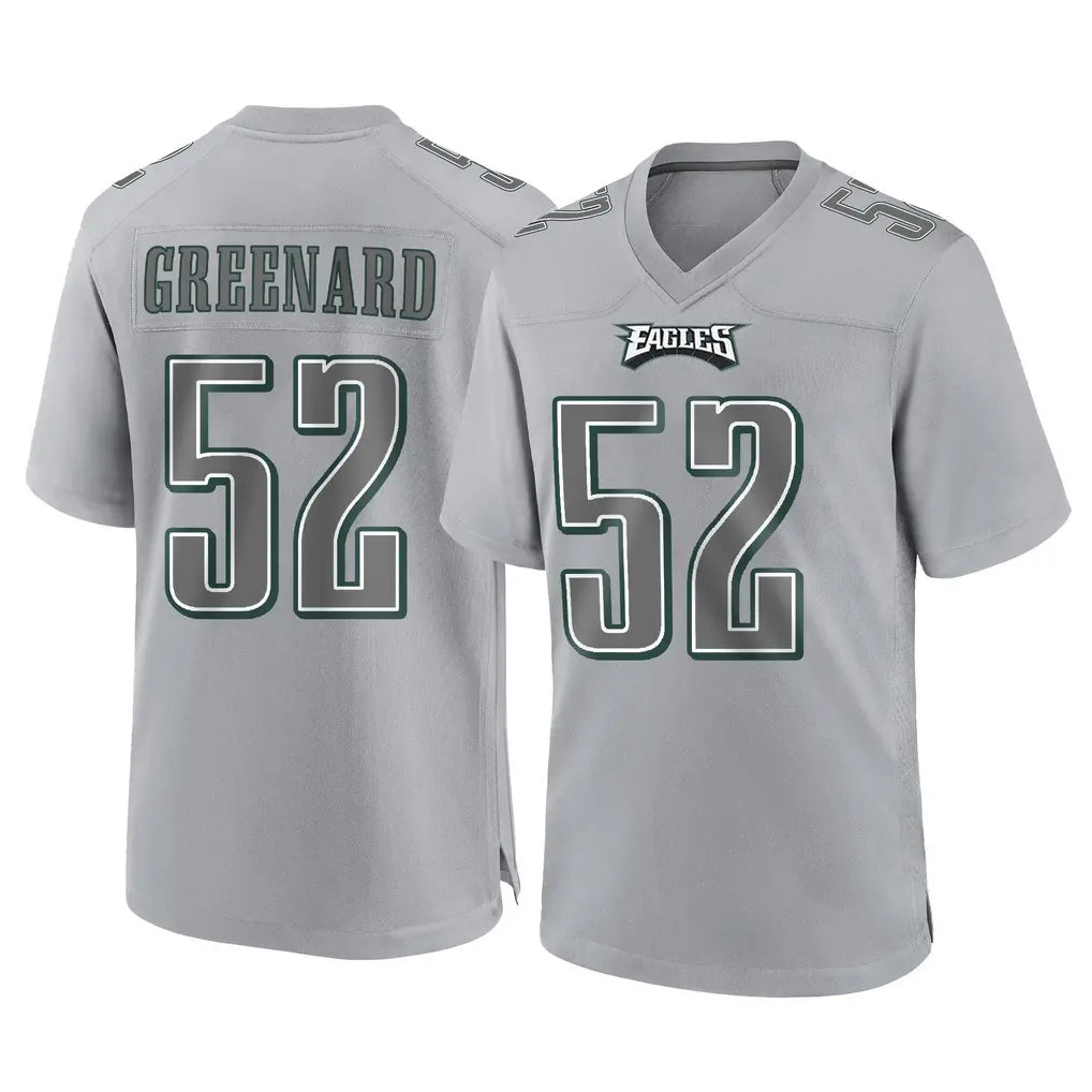 Friene P.Eagles #52 Jonathan Greenard Player Gray Atmosphere Fashion Home Game Stitched Jerseys