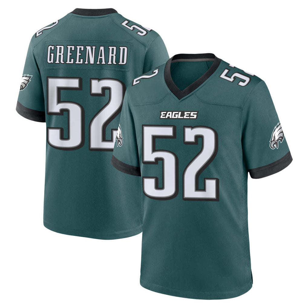 Friene P.Eagles #52 Jonathan Greenard Player Green Home Game Stitched Jerseys