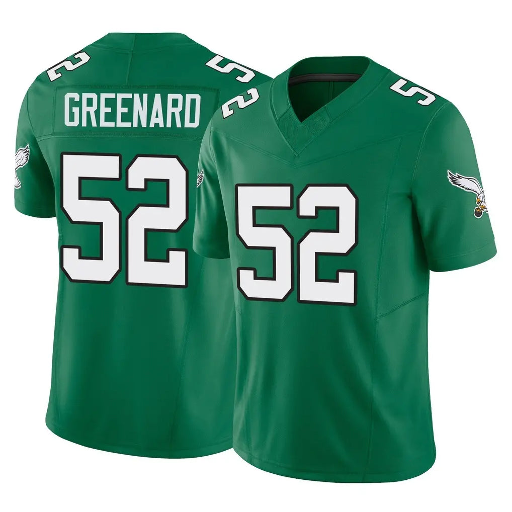 Friene P.Eagles #52 Jonathan Greenard Player Green Kelly Alternate Vapor F.U.S.E. Home Game Stitched Jerseys