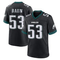 Friene P.Eagles #53 Zack Baun Player Black Game Home Stitched Jerseys