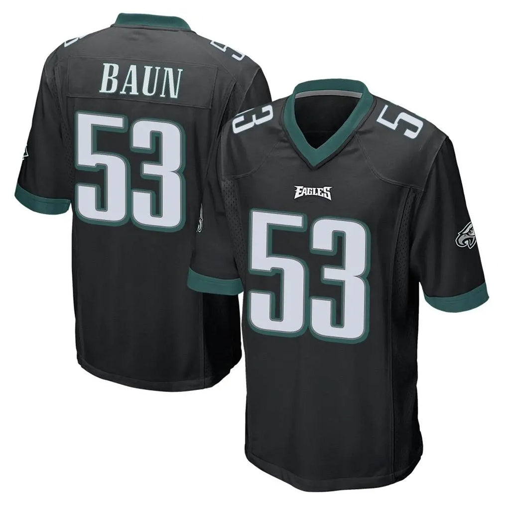 Friene P.Eagles #53 Zack Baun Player Black Home Game Stitched Jerseys