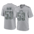 Friene P.Eagles #53 Zack Baun Player Gray Atmosphere Fashion Home Game Stitched Jerseys
