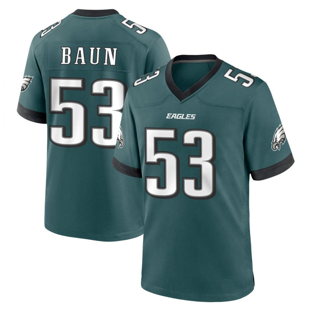 Friene P.Eagles #53 Zack Baun Player Green Home Game Stitched Jerseys