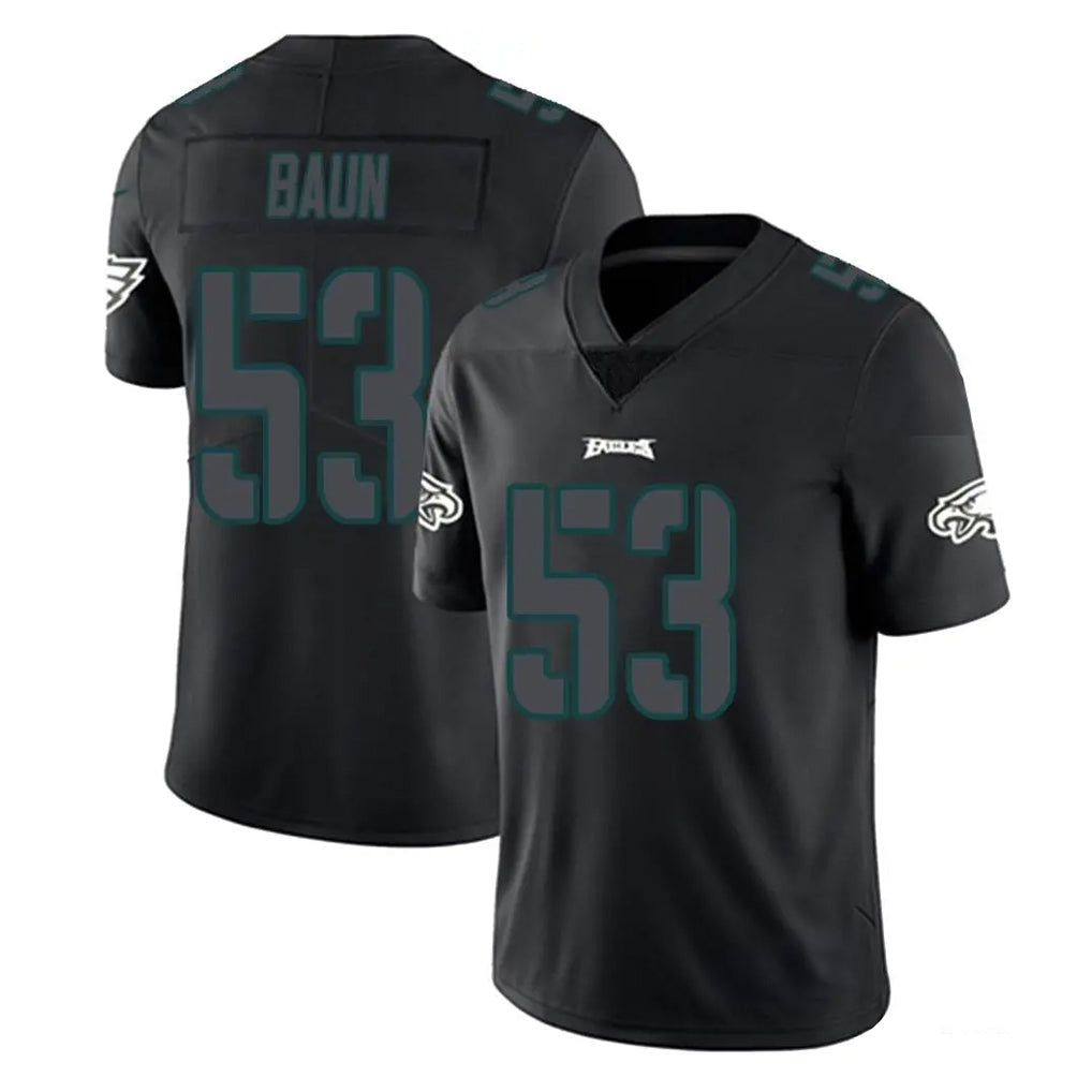 Friene P.Eagles #53 Zack Baun Player Limited Black Impact Home Game Stitched Jerseys
