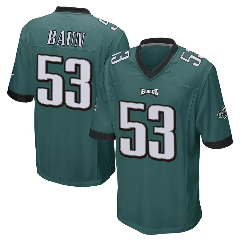 Friene P.Eagles #53 Zack Baun Player Team Color Green Home Game Stitched Jerseys