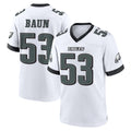 Friene P.Eagles #53 Zack Baun Player White Game Home Stitched Jerseys
