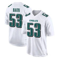 Friene P.Eagles #53 Zack Baun Player White Tundra Fashion Home Game Stitched Jerseys