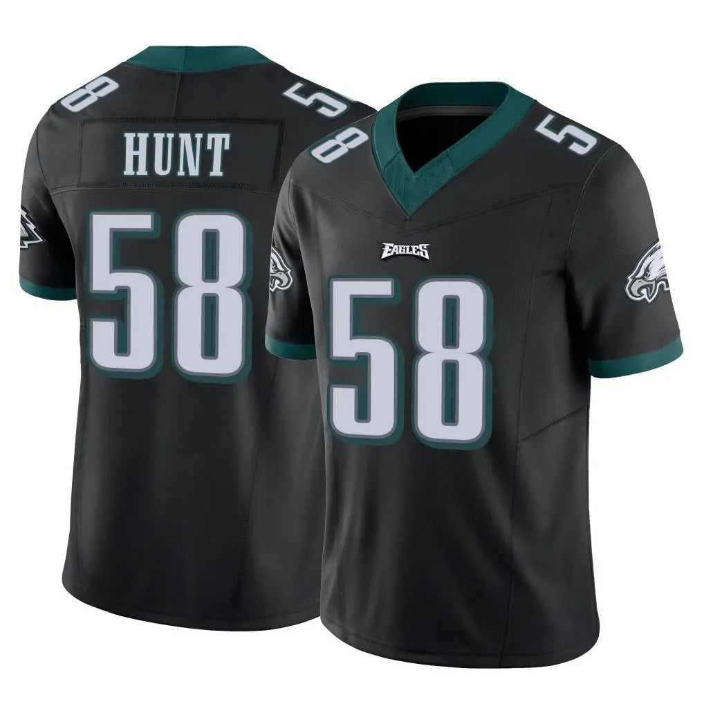 Friene P.Eagles #58 Jalyx Hunt Player Black Limited Vapor F.U.S.E. Home Game Stitched Jerseys