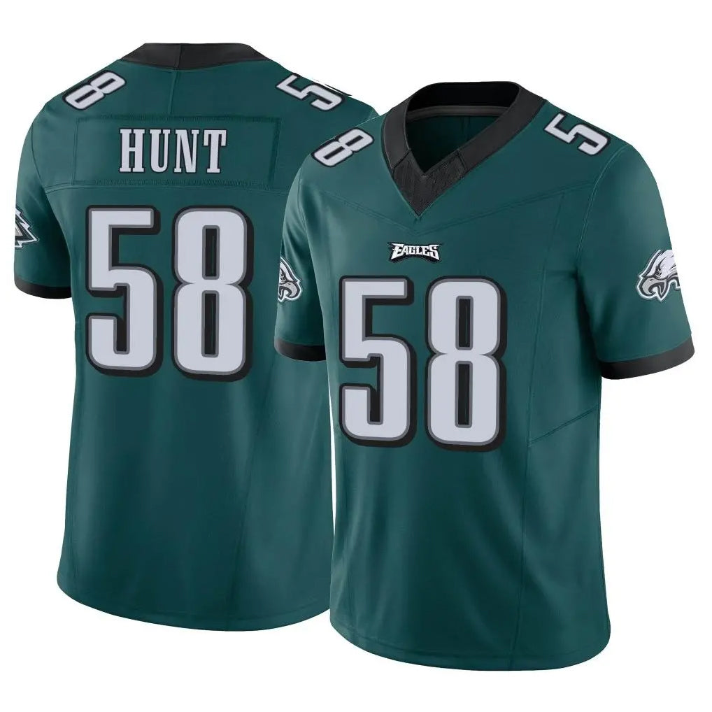 Friene P.Eagles #58 Jalyx Hunt Player Team Color Green Limited Vapor F.U.S.E. Home Game Stitched Jerseys