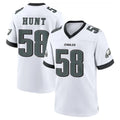 Friene P.Eagles #58 Jalyx Hunt Player White Game Home Stitched Jerseys