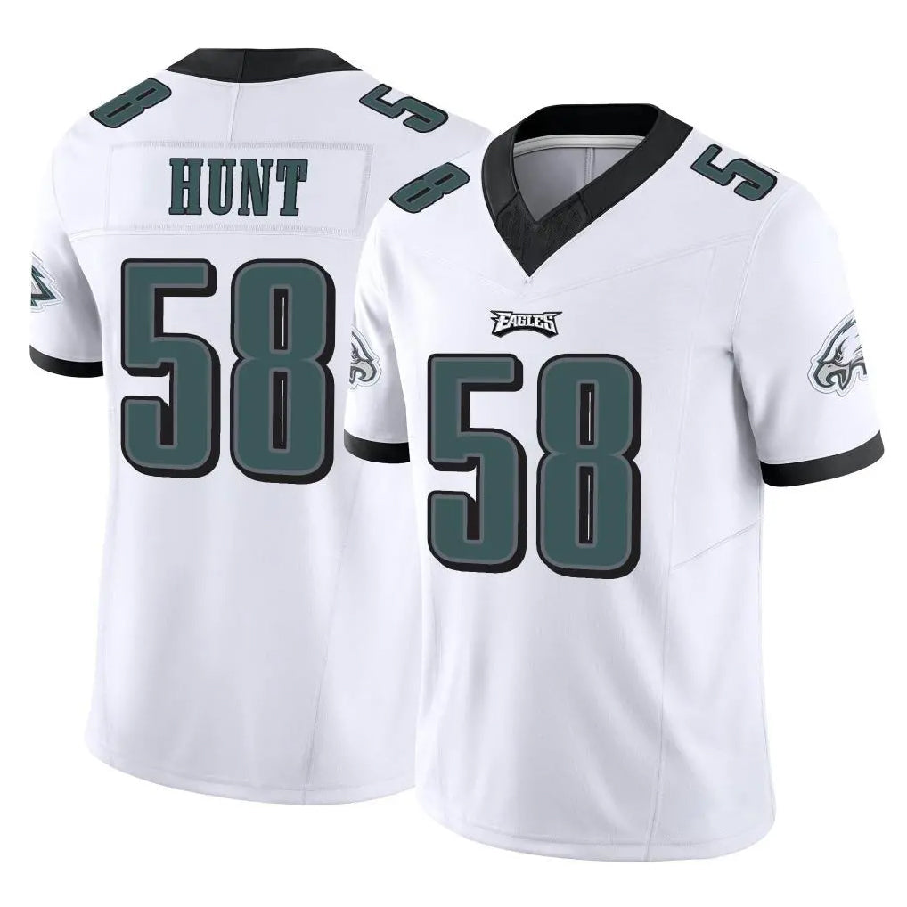 Friene P.Eagles #58 Jalyx Hunt Player White Limited Vapor F.U.S.E. Home Game Stitched Jerseys