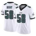Friene P.Eagles #58 Jalyx Hunt Player White Limited Vapor F.U.S.E. Home Game Stitched Jerseys