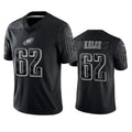 Friene P.Eagles #62 Jason Kelce Player Black REFLECTIVE Limited Stitched Jerseys