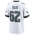 Friene P.Eagles #62 Jason Kelce White White Game Jersey Stitched American Stitched Jerseys