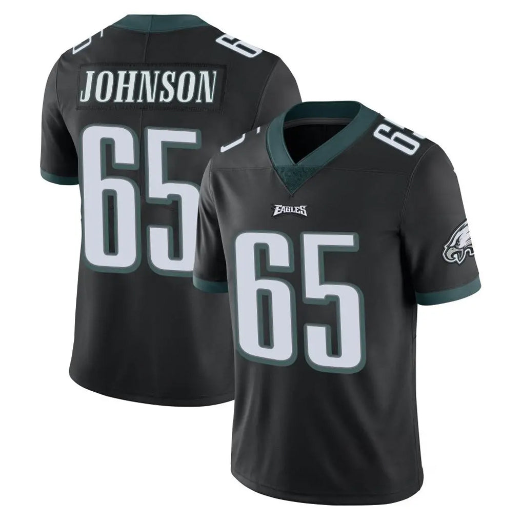 Friene P.Eagles #65 Lane Johnson Player Black Limited Vapor Untouchable Home Game Stitched Jerseys