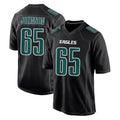 Friene P.Eagles #65 Lane Johnson Player Carbon Black Fashion Home Game Stitched Jerseys
