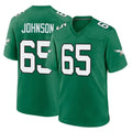 Friene P.Eagles #65 Lane Johnson Player Green Kelly Alternate Home Game Stitched Jerseys