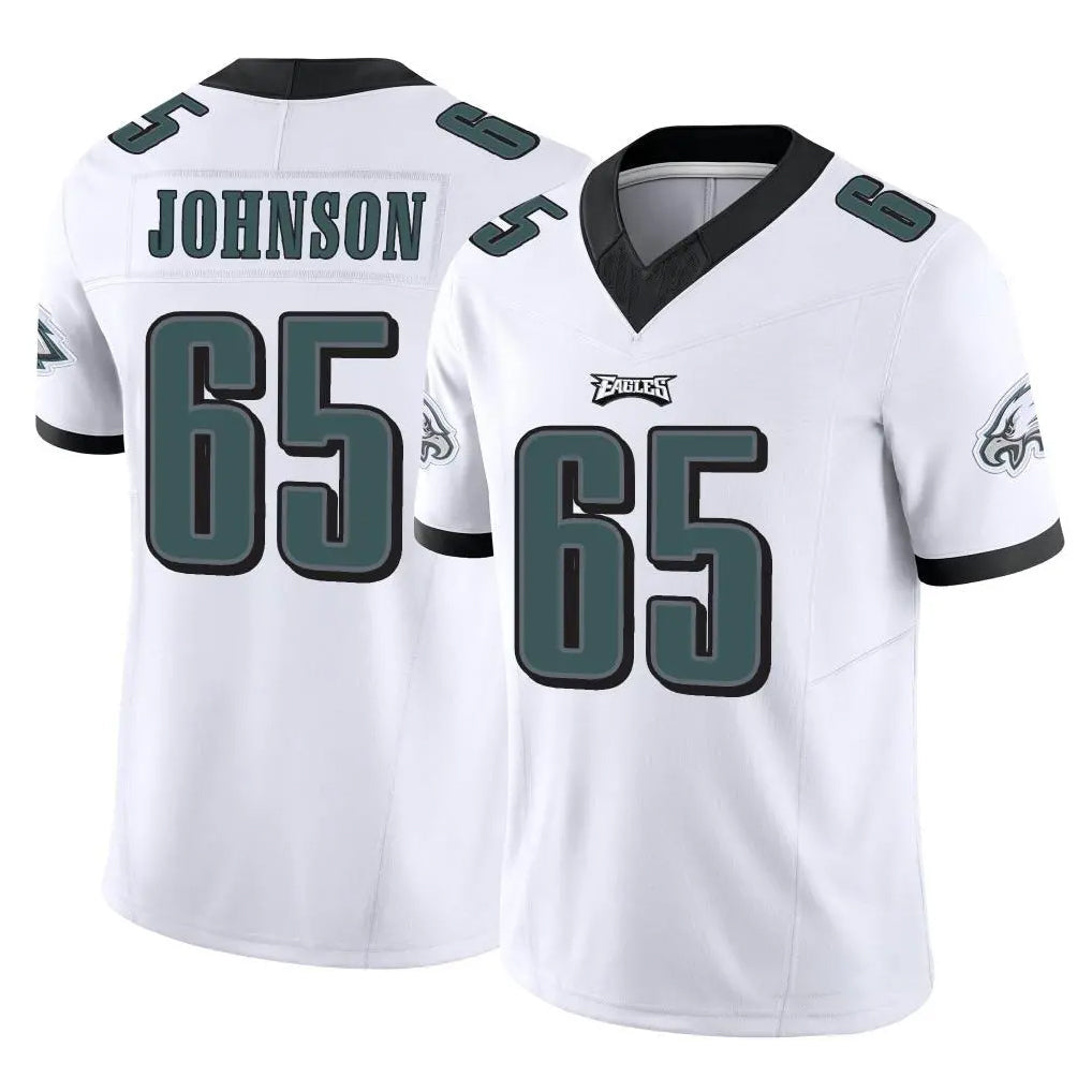 Friene P.Eagles #65 Lane Johnson Player White Limited Vapor F.U.S.E. Home Game Stitched Jerseys