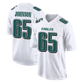 Friene P.Eagles #65 Lane Johnson Player White Tundra Fashion Home Game Stitched Jerseys
