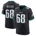 Friene P.Eagles #68 Jordan Mailata Player Black Game Home Stitched Jerseys