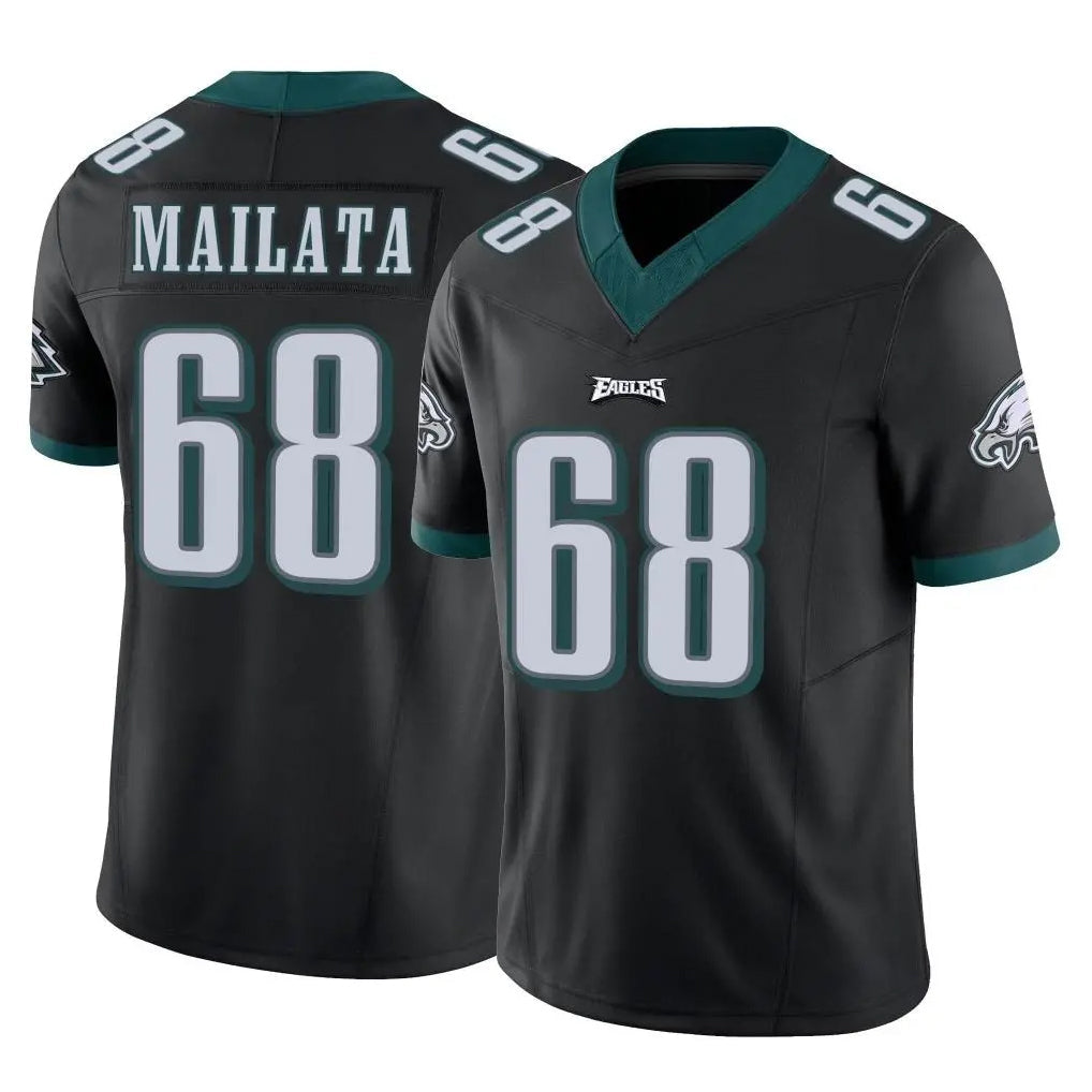 Friene P.Eagles #68 Jordan Mailata Player Black Limited Vapor F.U.S.E. Home Game Stitched Jerseys