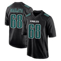 Friene P.Eagles #68 Jordan Mailata Player Carbon Black Fashion Home Game Stitched Jerseys