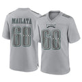 Friene P.Eagles #68 Jordan Mailata Player Gray Atmosphere Fashion Home Game Stitched Jerseys
