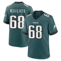 Friene P.Eagles #68 Jordan Mailata Player Green Home Game Stitched Jerseys