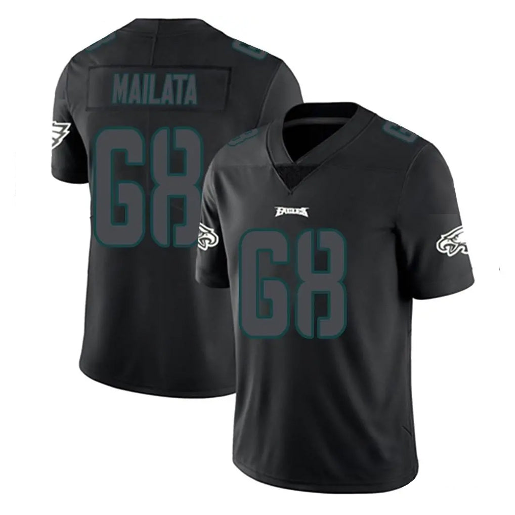 Friene P.Eagles #68 Jordan Mailata Player Limited Black Impact Home Game Stitched Jerseys