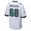 Friene P.Eagles #68 Jordan Mailata Player White Home Game Stitched Jerseys