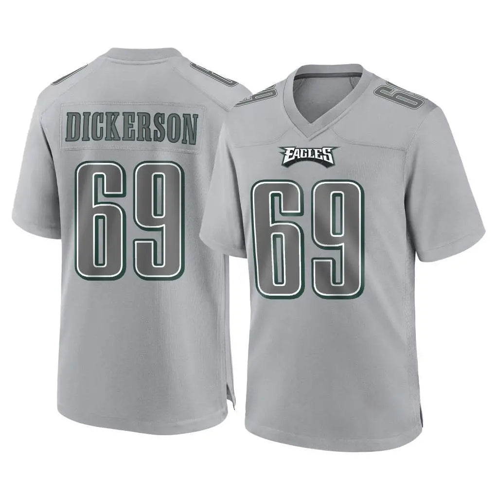 Friene P.Eagles #69 Landon Dickerson Player Gray Atmosphere Fashion Home Game Stitched Jerseys