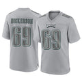 Friene P.Eagles #69 Landon Dickerson Player Gray Atmosphere Fashion Home Game Stitched Jerseys