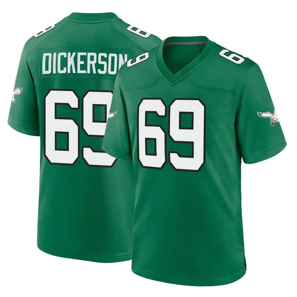 Friene P.Eagles #69 Landon Dickerson Player Green Kelly Alternate Home Game Stitched Jerseys
