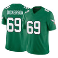 Friene P.Eagles #69 Landon Dickerson Player Green Kelly Alternate Vapor F.U.S.E. Home Game Stitched Jerseys