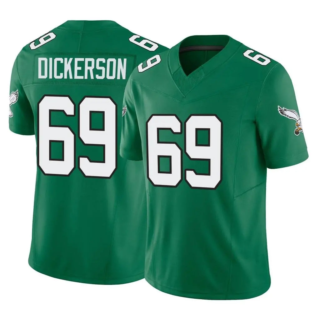 Friene P.Eagles #69 Landon Dickerson Player Green Kelly Alternate Vapor F.U.S.E. Home Game Stitched Jerseys