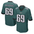 Friene P.Eagles #69 Landon Dickerson Player Team Color Green Home Game Stitched Jerseys