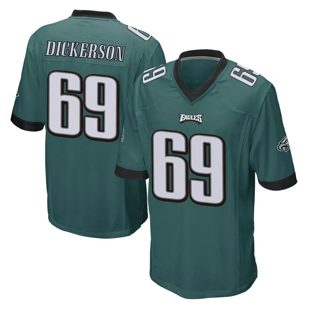 Friene P.Eagles #69 Landon Dickerson Player Team Color Green Home Game Stitched Jerseys