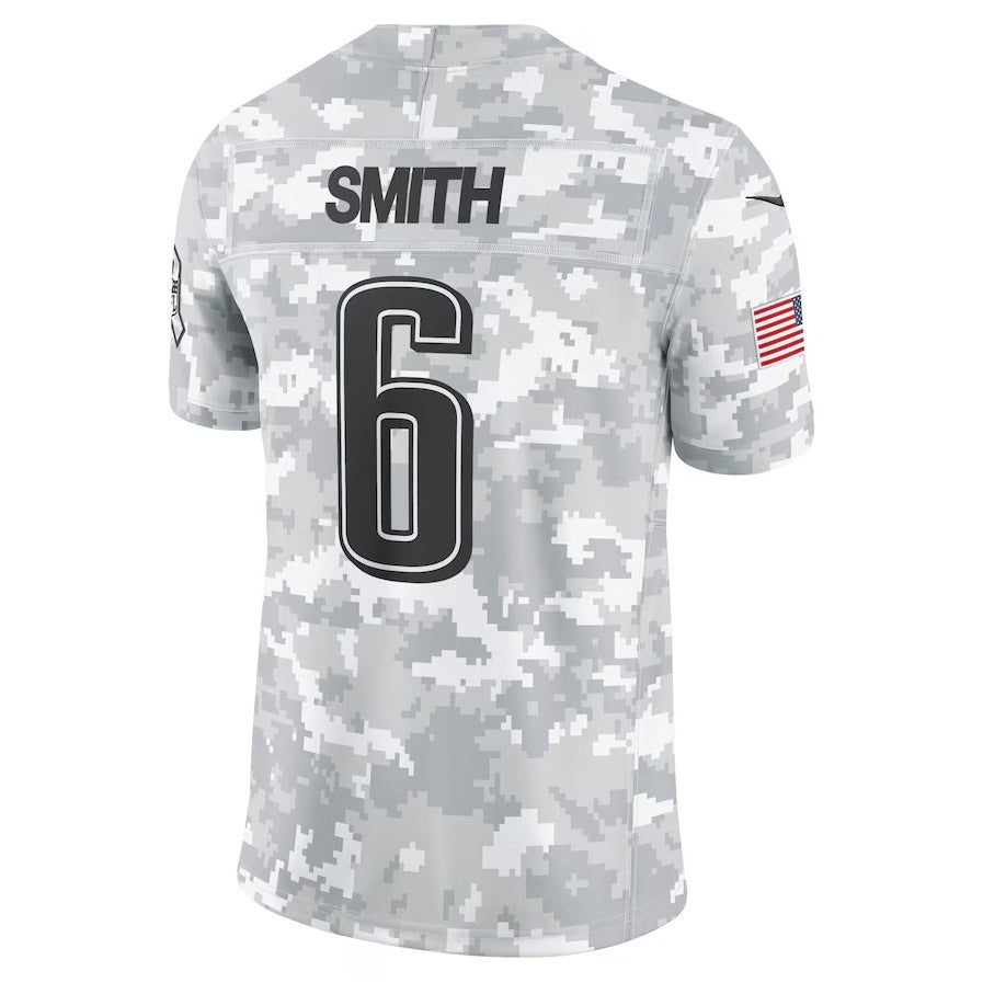 Friene P.Eagles #6 DeVonta Smith Arctic Camo 2024 Salute to Service Limited Stitched Jerseys
