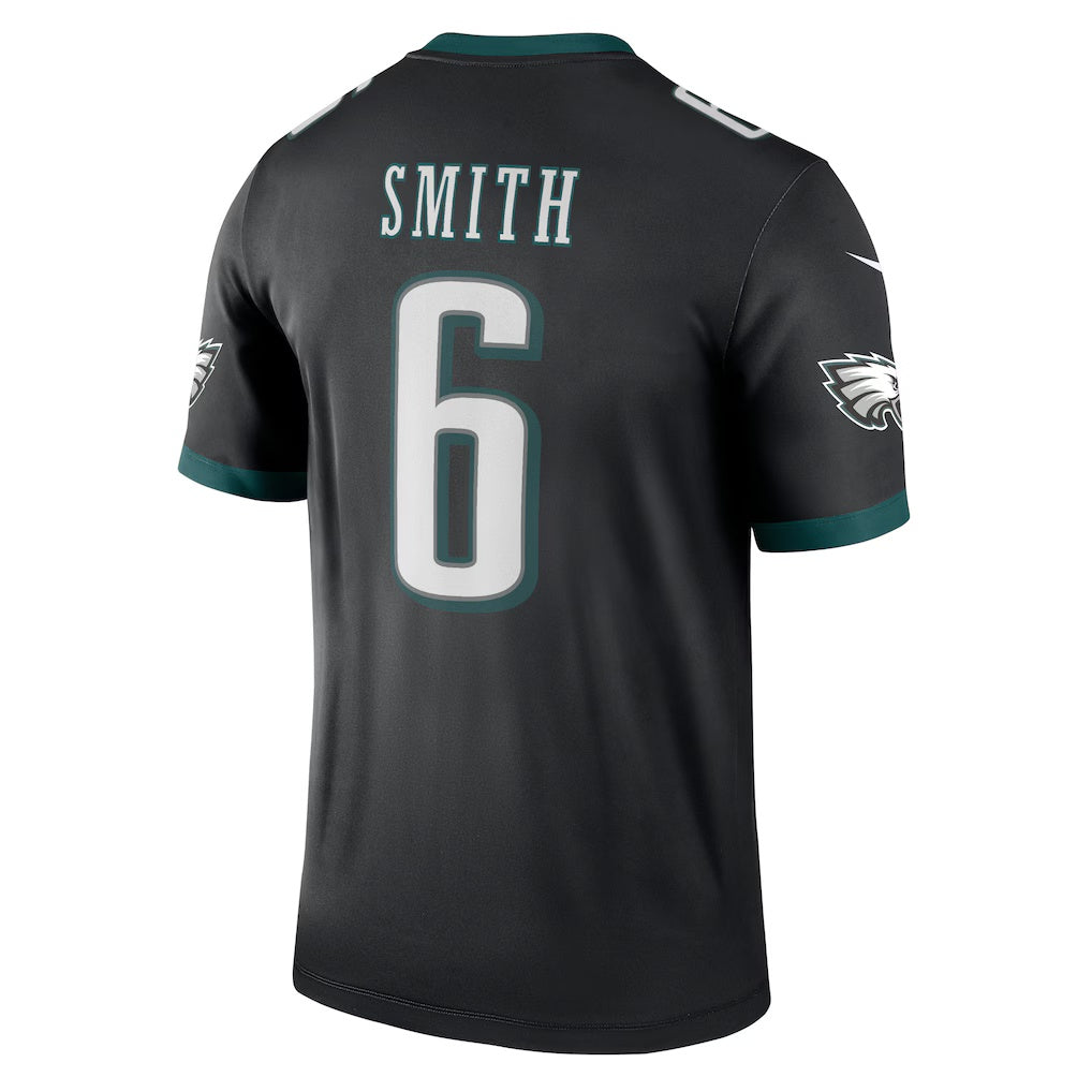 Friene P.Eagles #6 DeVonta Smith Black Legend Player Performance Top Stitched Jerseys
