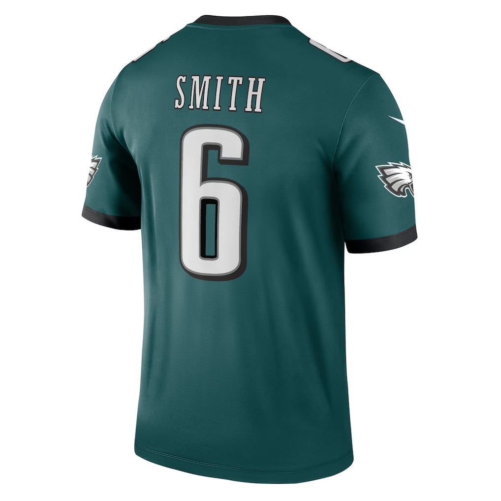 Friene P.Eagles #6 DeVonta Smith Green Legend Player Performance Top Stitched Jerseys