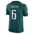 Friene P.Eagles #6 DeVonta Smith Green Vapor F.U.S.E. Limited Stitched Jerseys