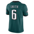 Friene P.Eagles #6 DeVonta Smith Midnight Green Vapor F.U.S.E. Limited Stitched Jerseys