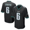 Friene P.Eagles #6 DeVonta Smith Player Black Home Game Stitched Jerseys