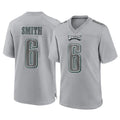 Friene P.Eagles #6 DeVonta Smith Player Gray Atmosphere Fashion Home Game Stitched Jerseys