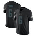 Friene P.Eagles #6 DeVonta Smith Player Limited Black Impact Home Game Stitched Jerseys