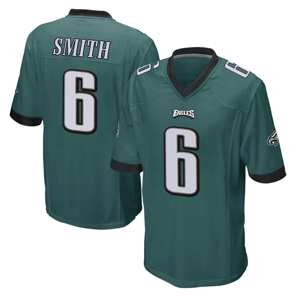 Friene P.Eagles #6 DeVonta Smith Player Team Color Green Home Game Stitched Jerseys
