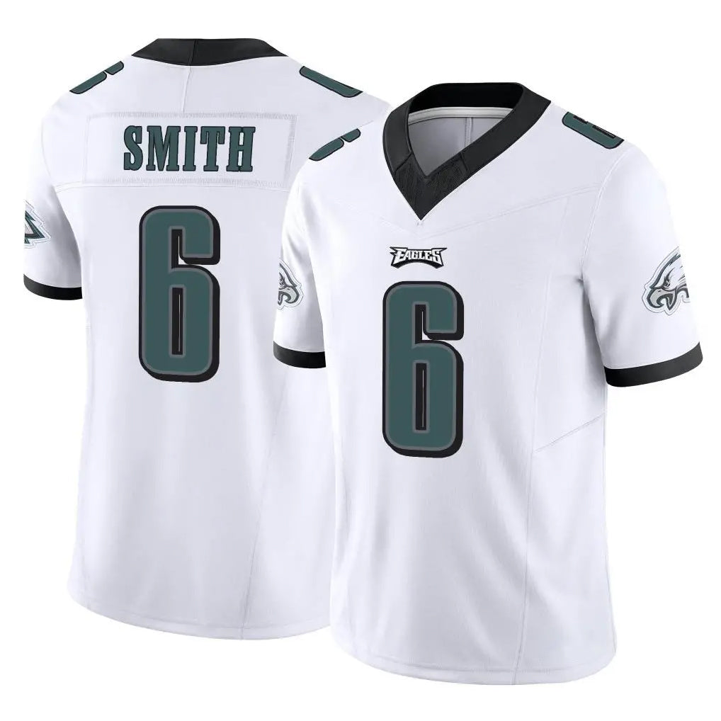 Friene P.Eagles #6 DeVonta Smith Player White Home Game Stitched Jerseys
